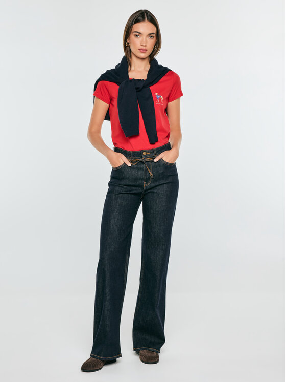 BIG STAR BIG STAR T-Shirt MERIA Czerwony Basic Fit