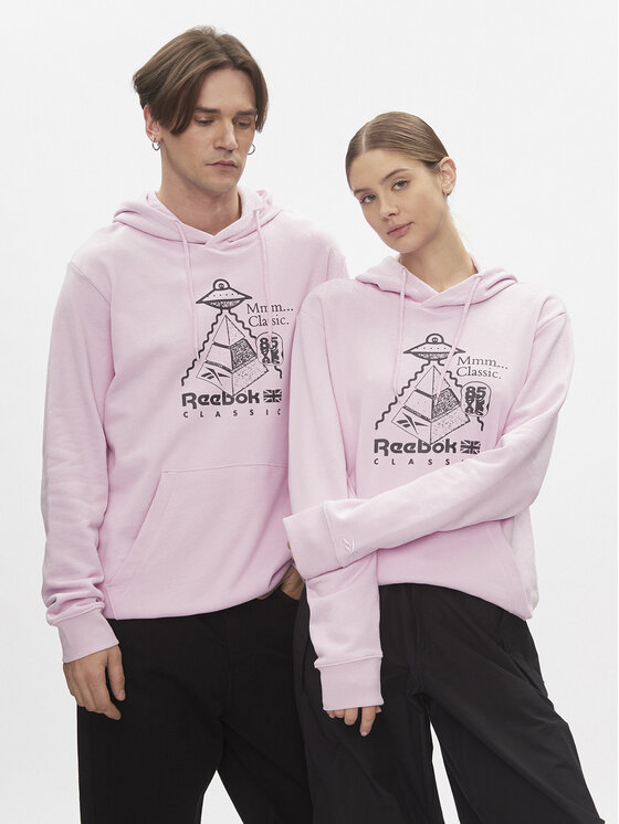 Felpa reebok uomo rosa on sale