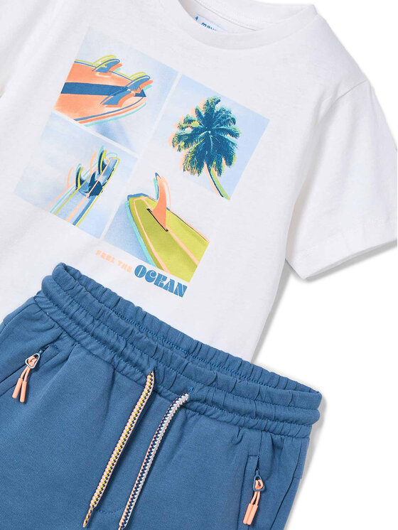 Mayoral Mayoral Completo T-shirt e pantaloncini 3611 Blu Regular Fit