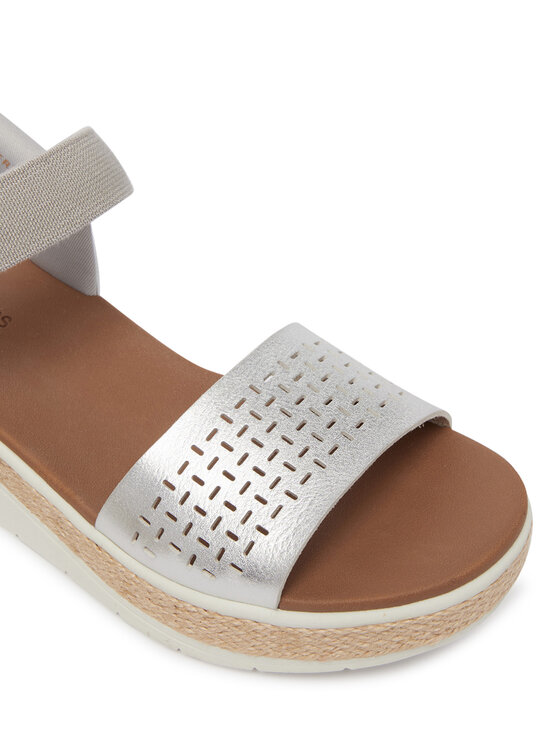Skechers Skechers Sandały Bobs Sun Ray 114415/SIL Srebrny