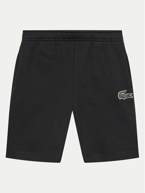 Lacoste Lacoste Sportske kratke hlače GJ7350 Crna Regular Fit