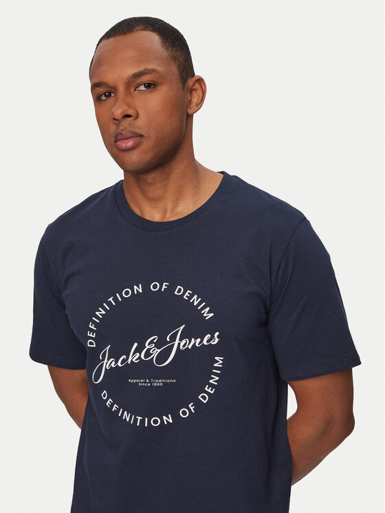 Jack & Jones Jack & Jones Marškinėliai Grayson 12288377 Mėlyna Regular Fit