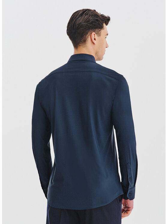 Pako Lorente Pako Lorente Koszula P25WF-1X-048 Granatowy Slim Fit