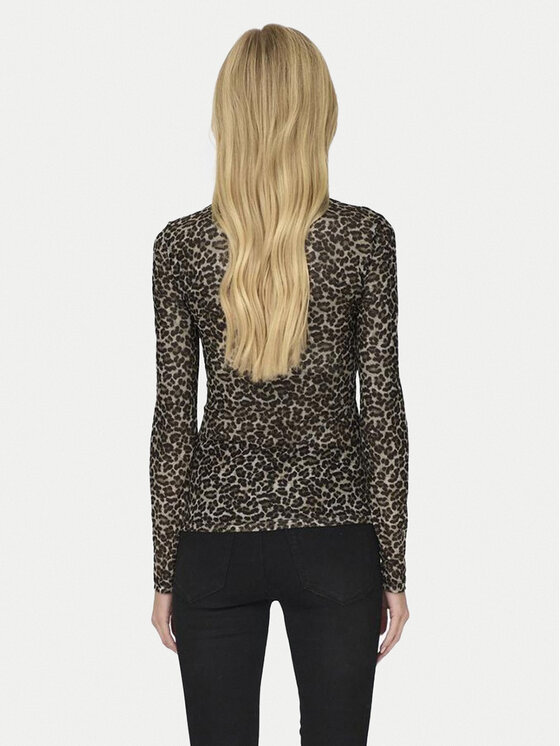 ONLY ONLY Bluzka Erica 15141298 Brązowy Regular Fit