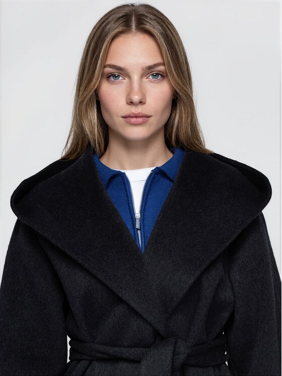 Ombre Ombre Kabát pro přechodné období OW-CT-E0036 Černá Regular Fit