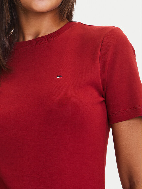 Tommy Hilfiger Tommy Hilfiger Marškinėliai New Cody WW0WW40587 Raudona Slim Fit