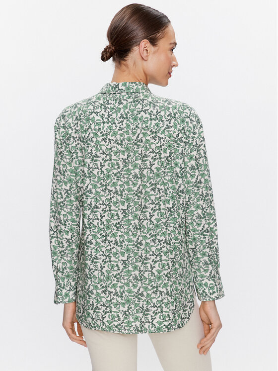 United Colors Of Benetton United Colors Of Benetton Košulja 5T17DQ02Y Zelena Relaxed Fit