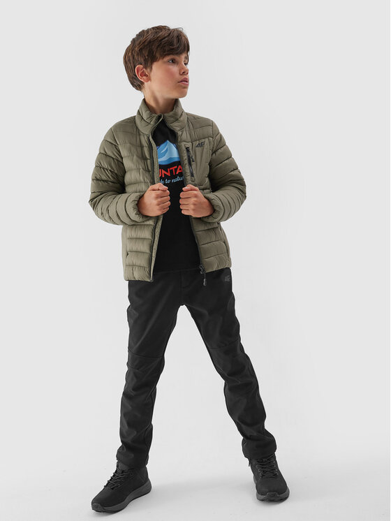 4F 4F Zimska jakna 4FJAW23TDJAM220 Khaki Regular Fit