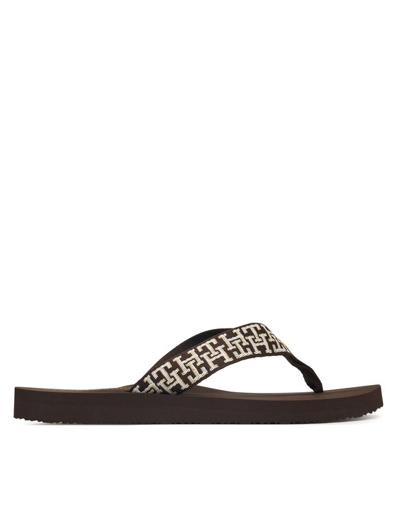 Tommy Hilfiger Tommy Hilfiger Infradito Corportate Sandal FW0FW09610 Marrone