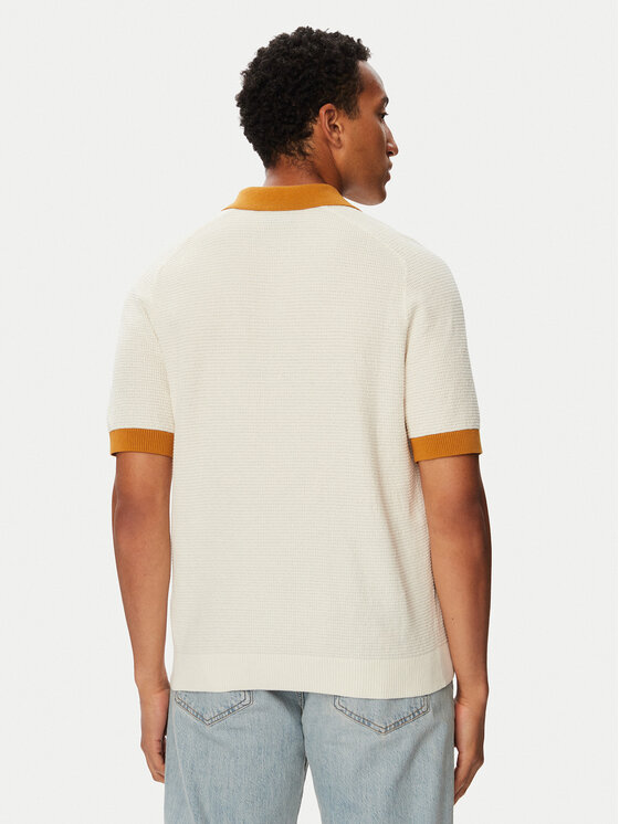 HUGO HUGO Tricou polo Siablo 50564218 Crem Relaxed Fit