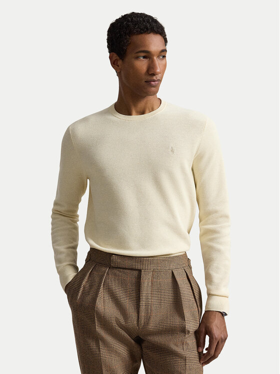 Polo Ralph Lauren Polo Ralph Lauren Pulover 710918163527 Crem Regular Fit