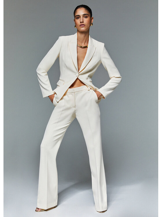 Liu Jo Liu Jo Pantaloni di tessuto CA6369T2957P9644 Bianco Regular Fit