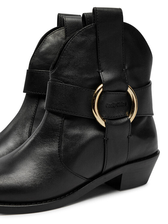 See By Chloé See By Chloé Kovboju apavi New Ring SB43000A Melns