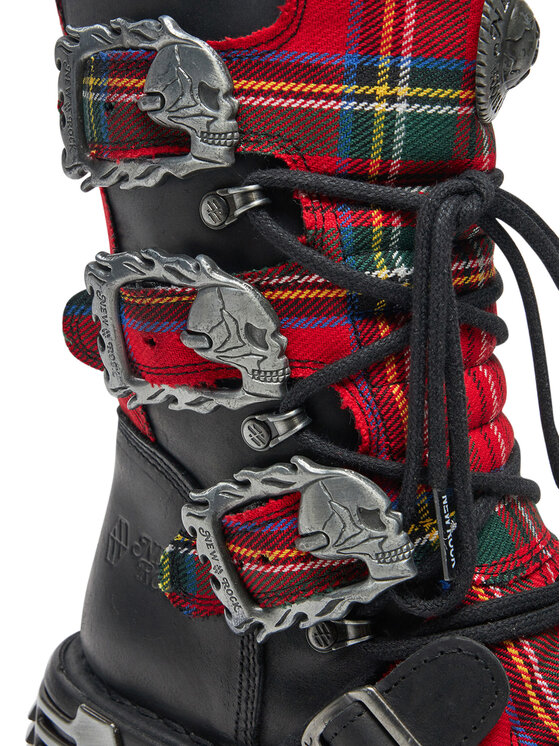 NEW ROCK NEW ROCK Schnürstiefel M-391T-S1 Schwarz