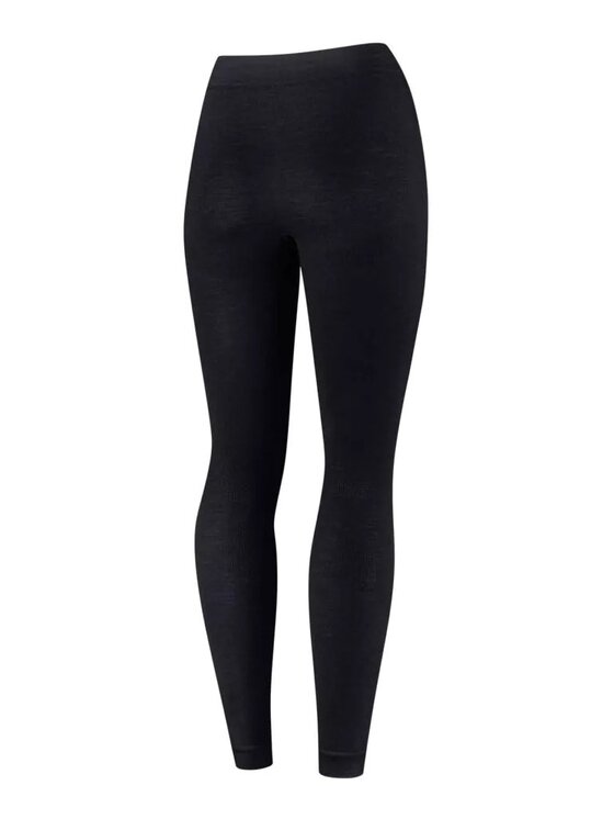 Brubeck Brubeck Legginsy LE1430W Merino WooL Czarny Regular Fit