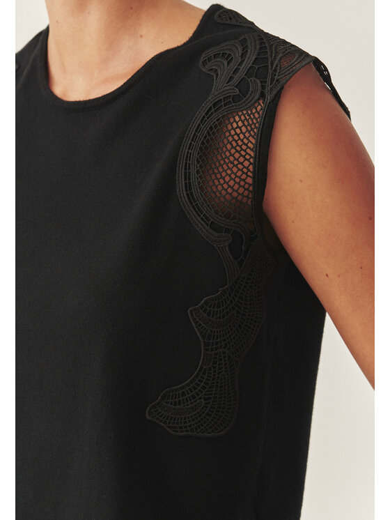 TATUUM Tatuum Bluzka LANERA Czarny Fitted Fit