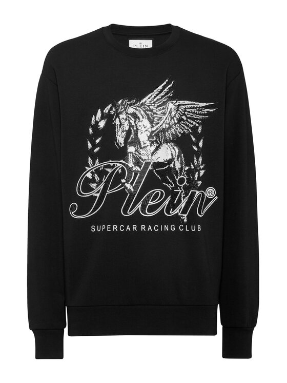 PHILIPP PLEIN PHILIPP PLEIN Bluza 21109 Czarny Regular Fit
