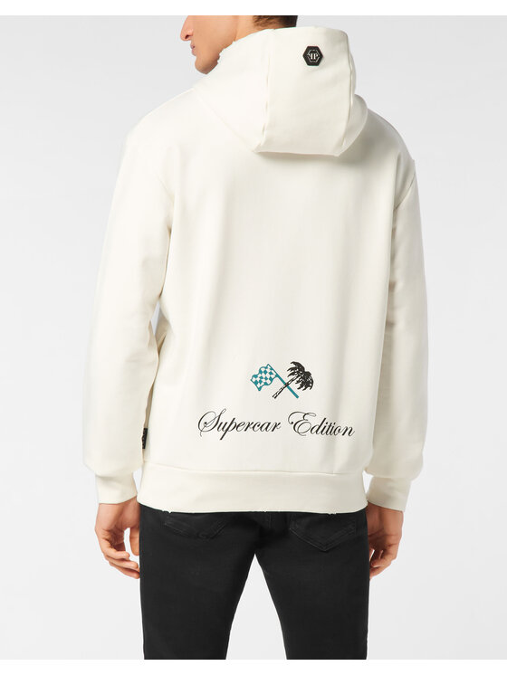 PHILIPP PLEIN PHILIPP PLEIN Bluza 22633 Biały Regular Fit