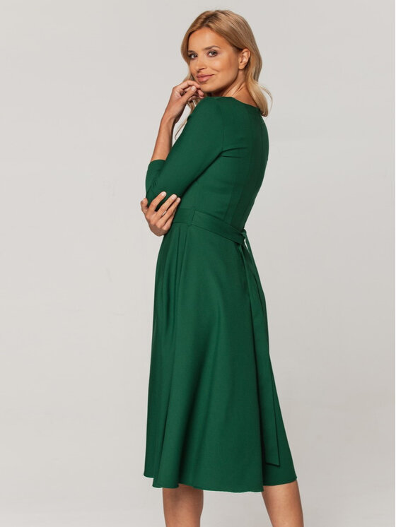 Willsoor Willsoor Sukienka koktajlowa 67345 Zielony A-Line Fit