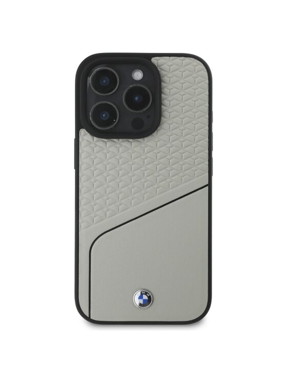 BMW Motorsport BMW Motorsport Etui na telefon Sign Leather Textured and Line Szary