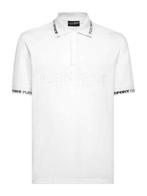 Plein Sport Plein Sport Polo 2077 Biały Slim Fit