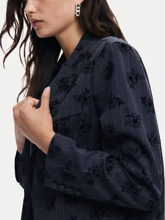 Desigual Desigual Sacou Zagrez 24WWEW46 Gri Relaxed Fit