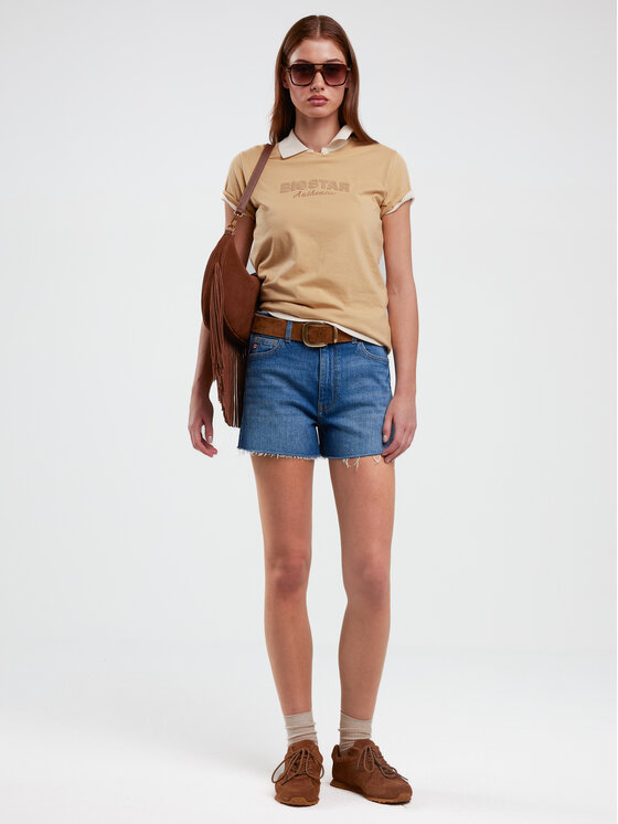 BIG STAR BIG STAR Szorty jeansowe AUTHENTIC GIRL Niebieski Wide Fit