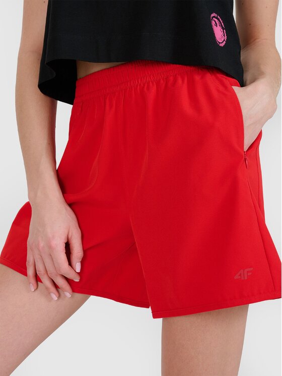 4F 4F Plážové šortky 4FWSS25UBDSF149-62S Červená Regular Fit