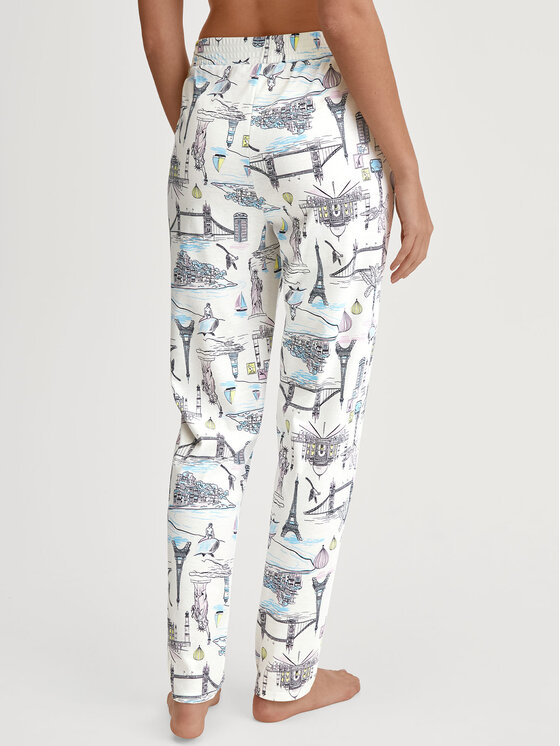 Calida Calida Pyžamové kalhoty 29055 Béžová Regular Fit