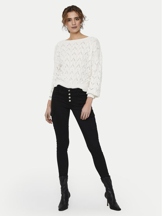 ONLY ONLY Pulover Brynn 15222853 Alb Regular Fit