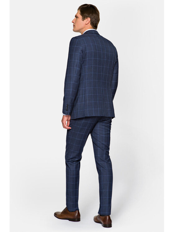 Lancerto Lancerto Garnitur 4 Granatowy Regular Fit