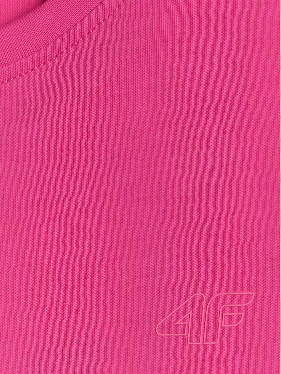 4F 4F T-Shirt BASIC+ Růžová Regular Fit