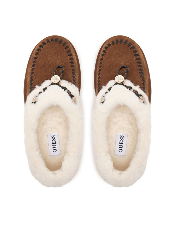 Guess Guess Śniegowce FLFKEY LEA19 Brązowy