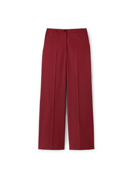 Motivi Motivi Spodnie materiałowe P067Q004096N036 Bordowy Regular Fit