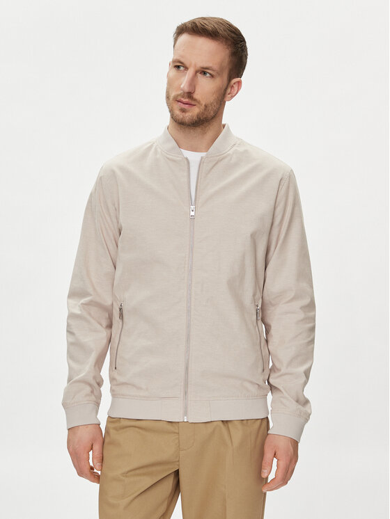 Jack&Jones Bundy bomber Summer 12248914 Sivá Regular Fit