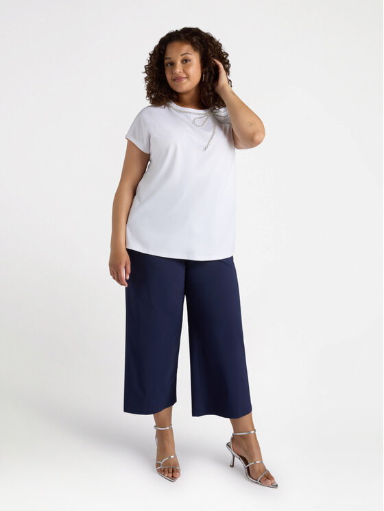 Fiorella Rubino Fiorella Rubino Pantaloni di tessuto P148L002131N034 Blu Cropp Fit
