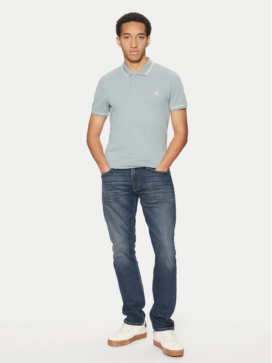 Calvin Klein Jeans Calvin Klein Jeans Polo majica J30J315603 Modra Slim Fit