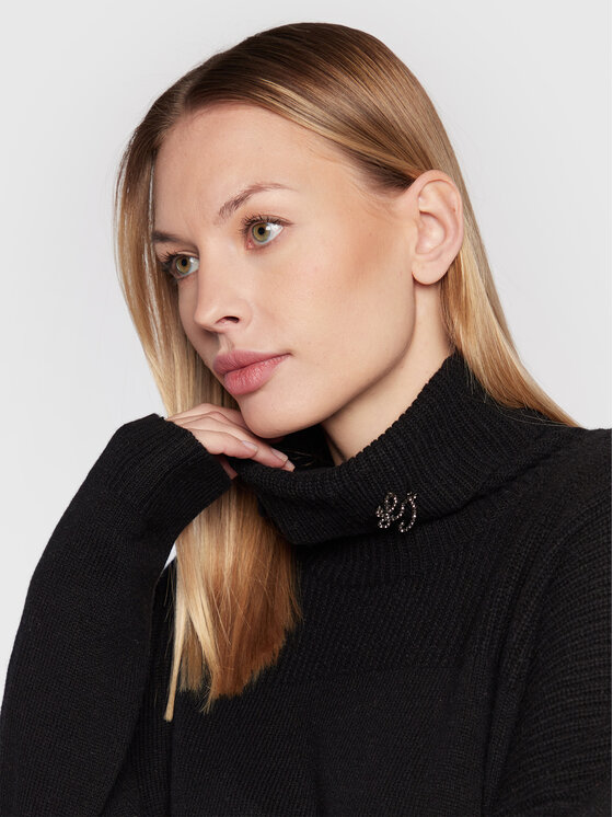 Liu Jo Liu Jo Rollkragenpullover WF2265 MA72L Schwarz Regular Fit