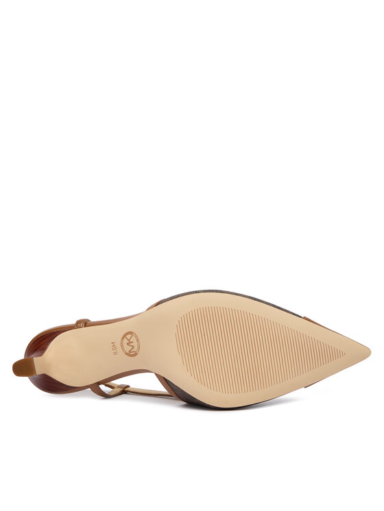 MICHAEL Michael Kors MICHAEL Michael Kors Salonke Alora Toe Cao Mid Sling 40R6AOMS1B Smeđa