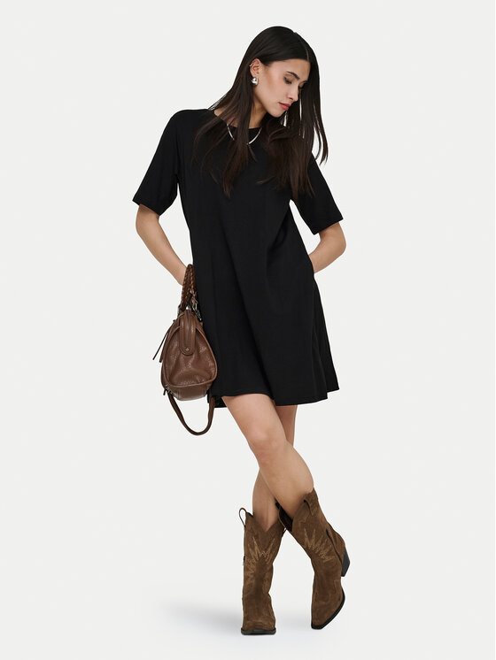 ONLY ONLY Kasdieninė suknelė Mara 15374631 Juoda Oversize