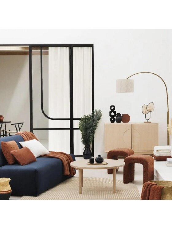 MIAhome MIAhome Lampa podłogowa z marmurem PERRETXIKO 190 cm Złoty