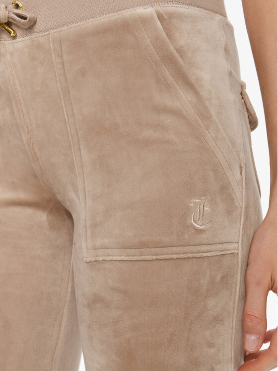 Juicy Couture Juicy Couture Spodnji del trenirke Layla JCSEBJ001G Rjava Regular Fit