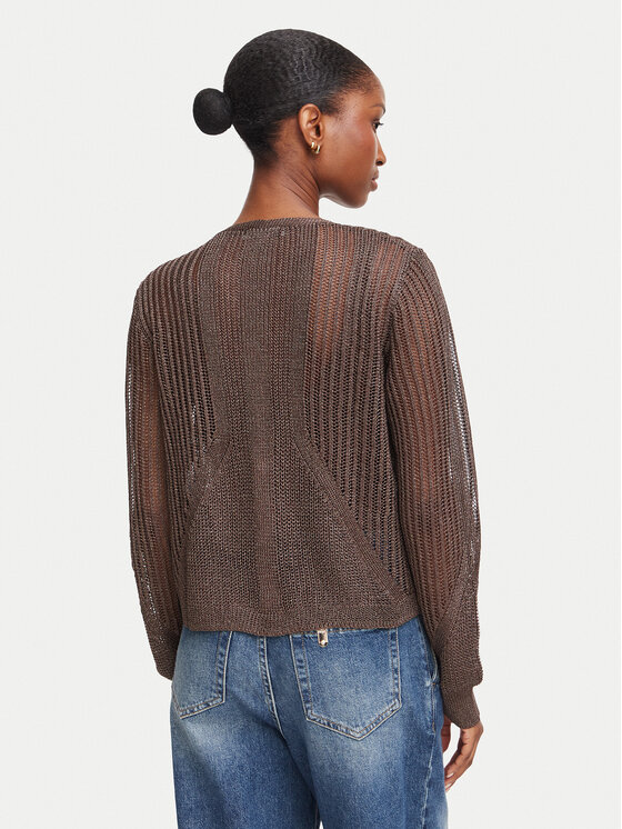 Morgan Morgan Cardigan 242-MAGATHE Marrone scuro Regular Fit