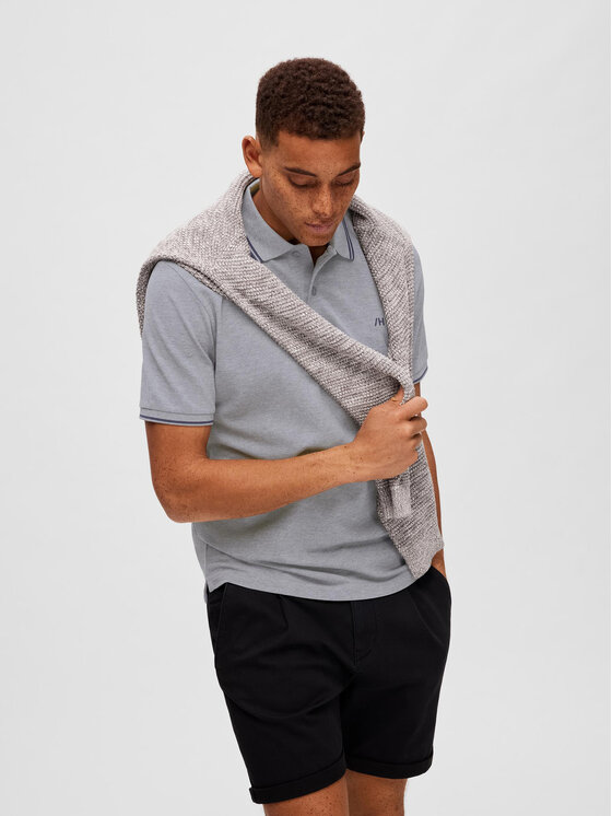 Selected Homme Selected Homme Polo 16087840 Siva Regular Fit