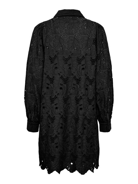 YAS YAS Rochie tip cămașă 26030764 Negru Regular Fit
