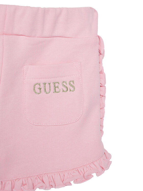 Guess Guess Komplet t-shirt i spodenki A6GG02 K6YW4 Różowy Regular Fit