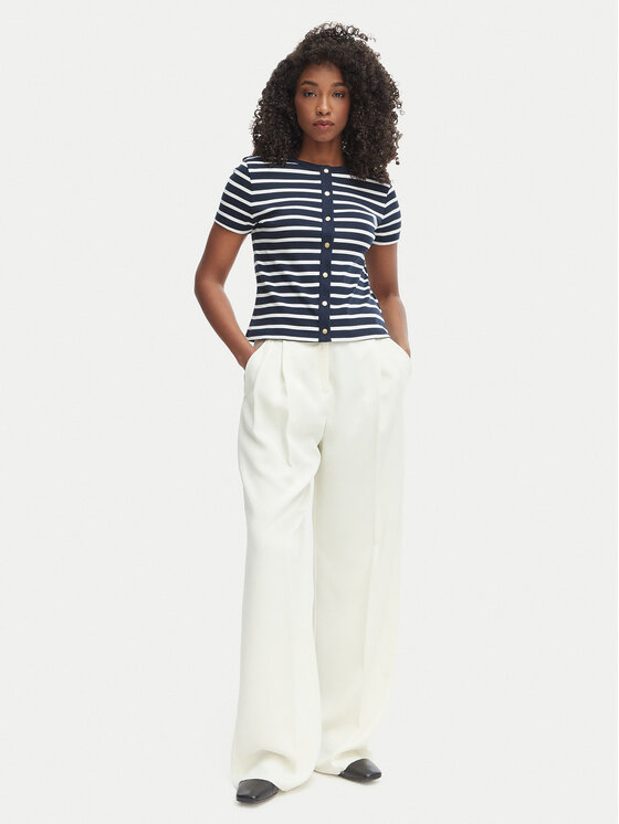 Tommy Hilfiger Tommy Hilfiger Bluzka WW0WW48709 Granatowy Slim Fit