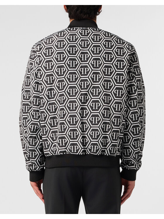 PHILIPP PLEIN PHILIPP PLEIN Kurtka bomber 31472 Czarny Regular Fit