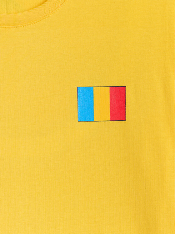 4F 4F T-Shirt TEAMWEAR Żółty Regular Fit