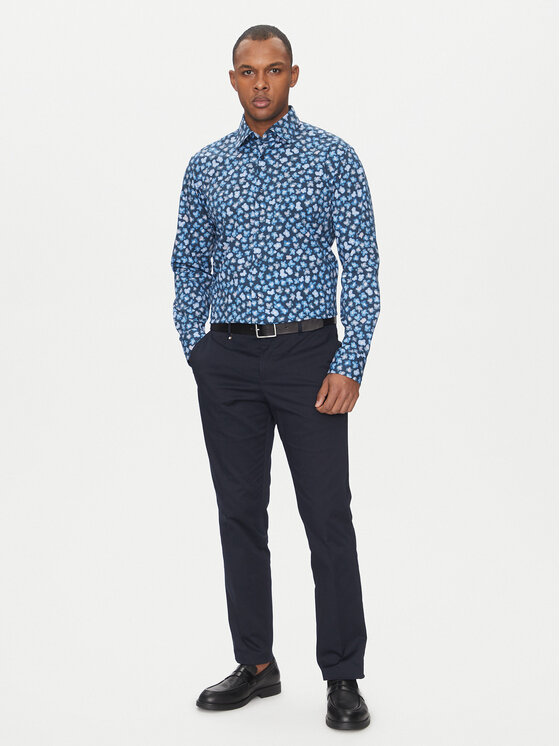 BOSS BOSS Košeľa Joe 50532881 Modrá Regular Fit
